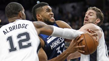 Los Spurs dan una lección a los renovados Timberwolves