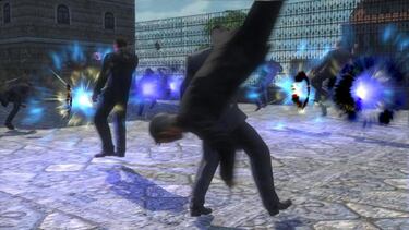 El combate en Frame City Killer