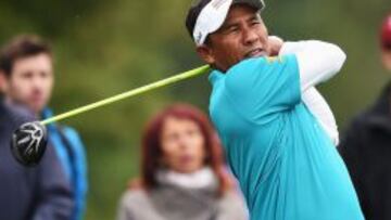 Thongchai Jaidee durante la tercera jornada del Porsche European Open.