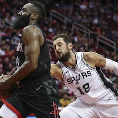 Sin Paul, Harden asume: 39 de 'La Barba' para vencer a los Spurs