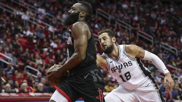Sin Paul, Harden asume: 39 de 'La Barba' para vencer a los Spurs