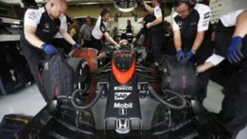 Veremos si el McLaren Honda suena en pista como un verdadero coche de F&oacute;rmula 1. 