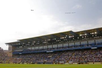 La avioneta con la pancarta que pide la vuelta de Cristiano Ronaldo al Manchester United. 'Come home Ronaldo. United Reel'.