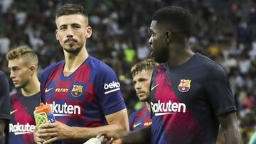 Bautizo de fuego de Umtiti y Lenglet antes de jugar ante el Borussia