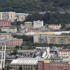Un ex del Cagliari sobrevive al derrumbe del puente en Génova