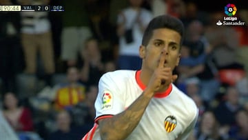 Cancelo marcó e hizo este gesto... ¿Se lo dedicó a la grada?