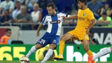 El jugador del RCD Espanyol Montañés.