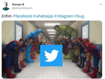 Los memes más divertidos de la caída de WhatsApp, Facebook e Instagram