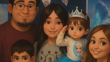 Una familia crea una foto al estilo de Studio Ghibli con IA y descubre una niña fantasma