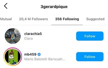 Piqu¨¦ deja al descubierto el verdadero perfil de Clara Ch¨ªa en las redes sociales