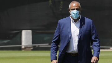 Santiago 6 noviembre 2020
El presidente de la ANFP, Pablo Milad, durante la firma de un convenio de colaboración entre ProChile y La Roja.
Dragomir Yankovic/Photosport