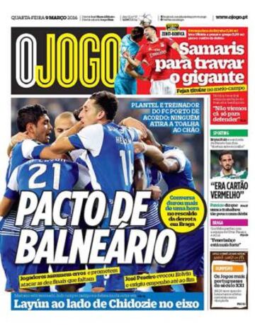 Portadas de la prensa mundial