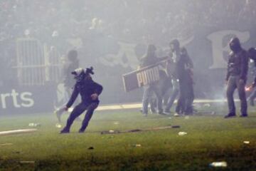 Suspendido el Panathinaikos-Olympiacos antes de empezar