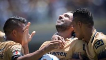Alejandro Castro marc&oacute; el primer gol para los Pumas de la UNAM. 