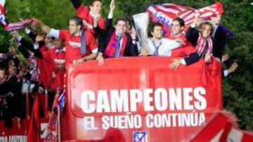 <b>EL GRAN SUE?O. </b>La plantilla piensa ahora en ganar la Copa del Rey y conseguir el doblete.