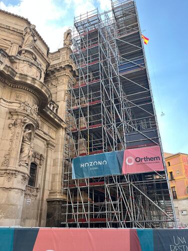 El monumento español en reparación que puedes visitar a través del andamio de la obra