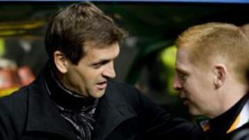 Vilanova, con Neil Lennon.