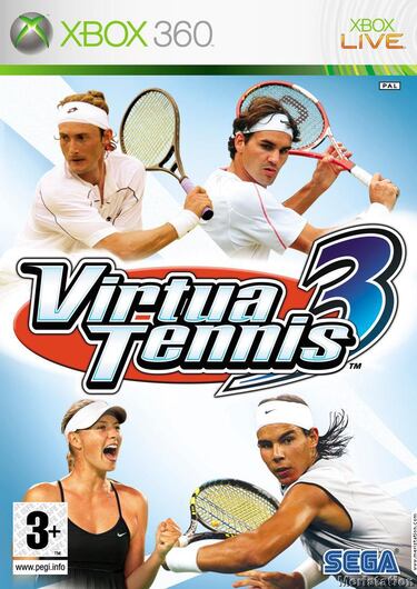 Nadal y Ferrero, portada en la edición española de Virtua Tennis 3