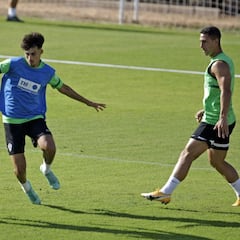 Morente, Guido, Marcone y Roco se entrenan con el grupo