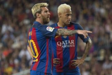 Messi y Neymar.