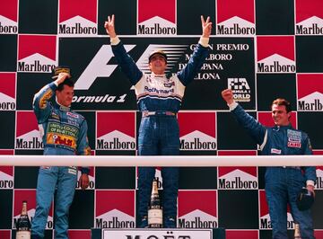 Un triunfo en Barcelona en 1994. Fue el cuarto de su vida profesional en F1 y ganó con Williams, única marca con la que corrió en su trayectoria. 