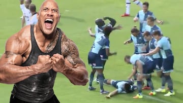 La última de la mole inglesa: 102 kilos imitando a 'The Rock'