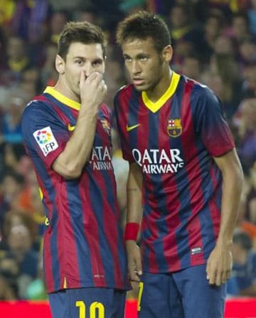 Messi y Neymar.