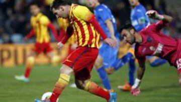 EFECTIVO. El jueves, en Copa ante el Getafe, jugó los 90 minutos y anotó los dos tantos del Barcelona.