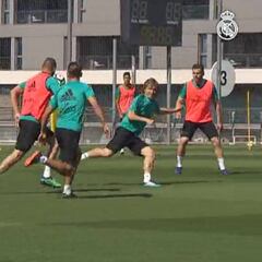 El Madrid volvió a entrenarse con Cristiano y Carvajal en el grupo