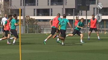 El Madrid volvió a entrenarse con Cristiano y Carvajal en el grupo