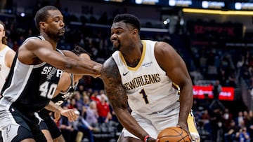 Harrison Barnes y Zion Williamson -