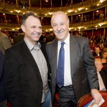 Caparr&oacute;s, junto a Vicente del Bosque.