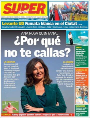 Portadas de la prensa mundial