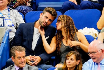 Gerard Piqué junto a Shakira. 