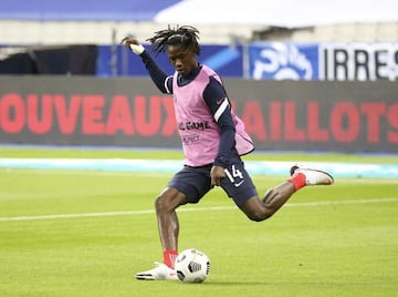 Eduardo Camavinga of France warms up before the Friendly Game football match between France and Ukraine on October 7, 2020 at Stade de France in Saint-Denis, France - Photo Jean Catuffe / DPPI  AFP7  07/10/2020 ONLY FOR USE IN SPAIN