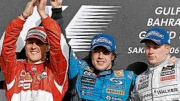 Podio del GP de Bahrain de 2006