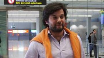 <b>EL VICEPRESIDENTE. </b>Abdullah Ghubn, el día que llegó al aeropuerto de Málaga.