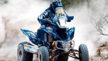 <b>DESILUSIÓN. </b>'Pedregá', con su quad antes del accidente.