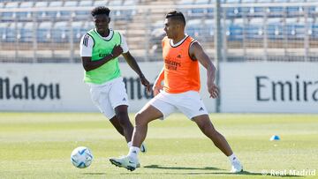 19/07/22 ENTRENAMIENTO REAL MADRID CASEMIRO TCHUAMENI