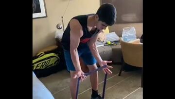 Alcaraz no pierde el tiempo y sigue con su preparación