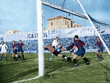 3 de febrero de 1935 | Sañudo marcó el segundo gol de Madrid