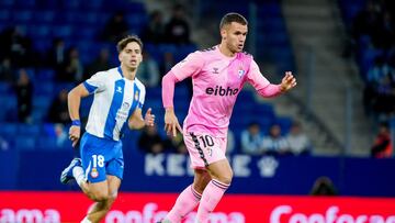 Partido jornada 13 de LaLiga Hypermotion. Partido entre el Espanyol y el Eibar.