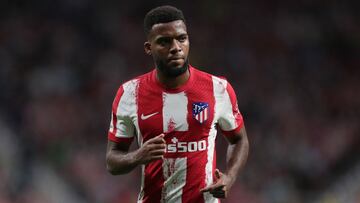 Thomas Lemar, en el Atl&eacute;tico-Bar&ccedil;a.