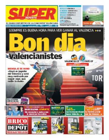 Portadas de la prensa deportiva