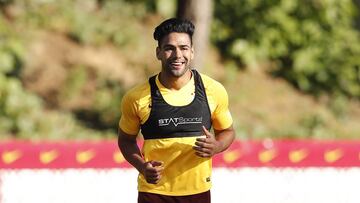 Falcao García durante un entrenamiento con Galatasaray.