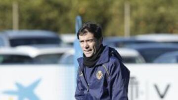 Marcelino, durante un entrenamiento.