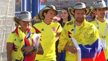 Inconformidad de los hinchas colombianos por el arbitraje