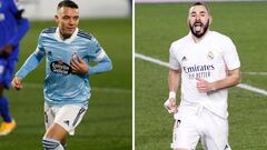 Iago Aspas y Karim Benzema.