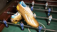 Las botas “Leyenda”, es una edición especial de X Speedportal inspirada en las botas que llevó Messi en su primera Copa del Mundial en 2006, las +F50.6 Tunit.