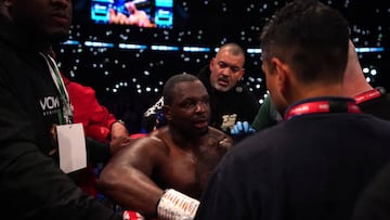 Dillian Whyte has claimed that the knockout punch dealt him by WBC heavyweight champion Tyson Fury in their Saturday clash at Wembley Stadium was illegal.